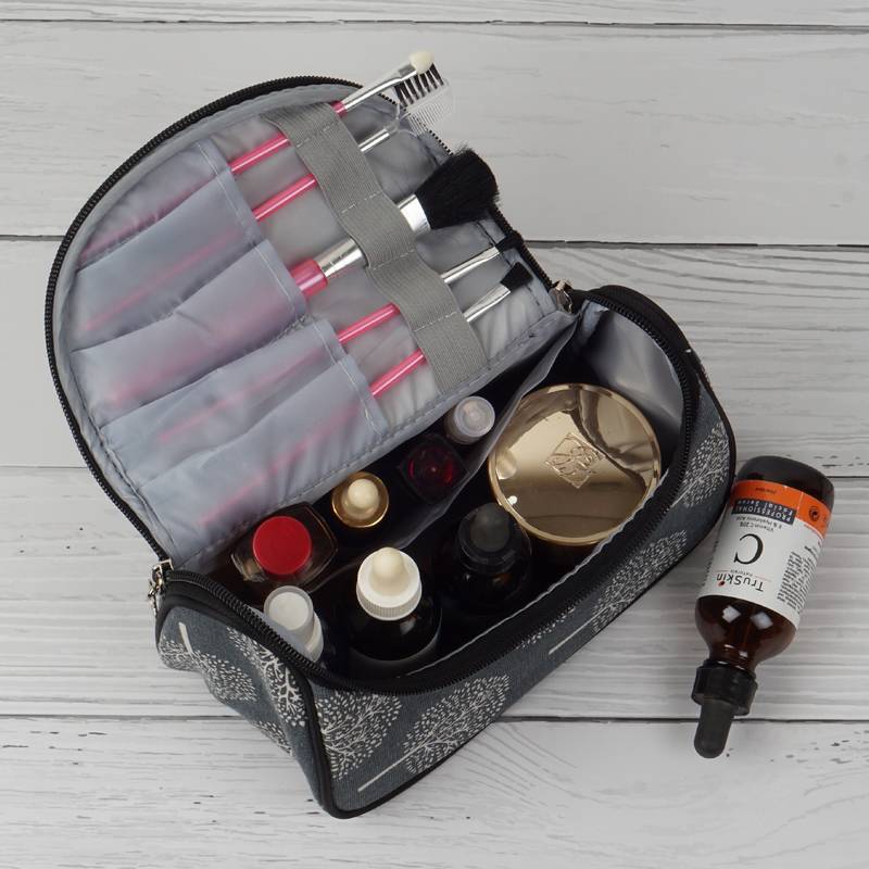 NFI essentials Floral Print Cosmetics Pouch Makeup Pouch Vanity Case Jewellery Pouch  (Pack of 5)