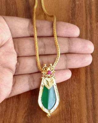 Green agate pendants 2