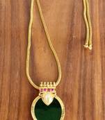 Green agate pendants