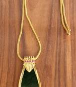 Green agate pendants