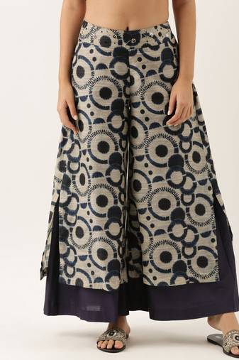 Chanderi Blue Palazzo