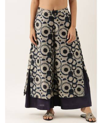 Chanderi Blue Palazzo 1