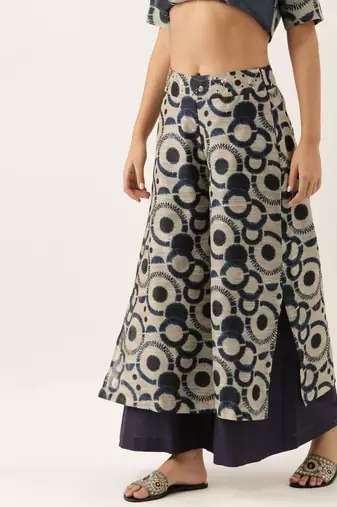 Chanderi Blue Palazzo
