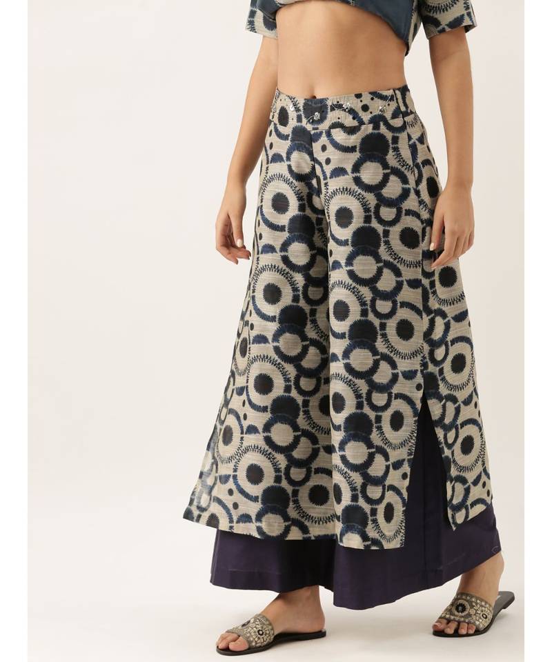 Chanderi Blue Palazzo