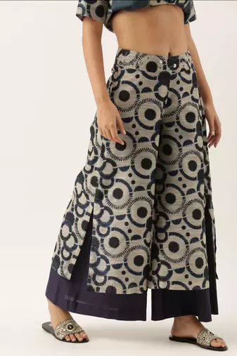 Chanderi Blue Palazzo