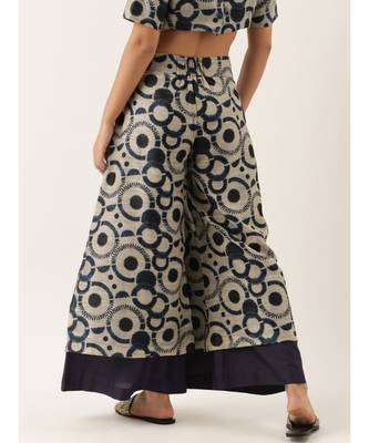 Chanderi Blue Palazzo 4