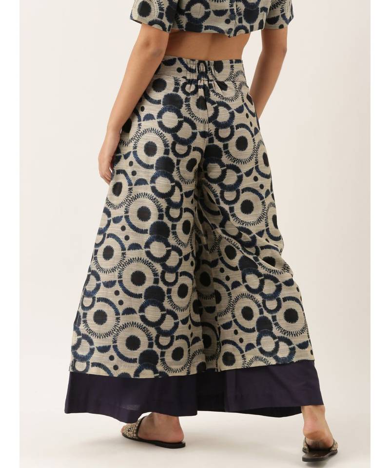 Chanderi Blue Palazzo