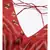 red Ikat Silk Long top