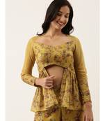 Chanderi Mustard Blouse