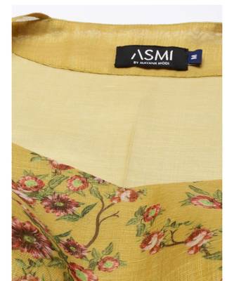 Chanderi Mustard Blouse 2