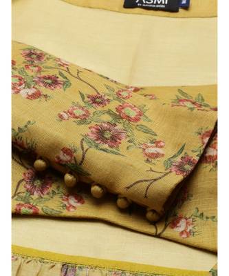 Chanderi Mustard Blouse 4