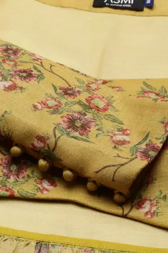 Chanderi Mustard Blouse