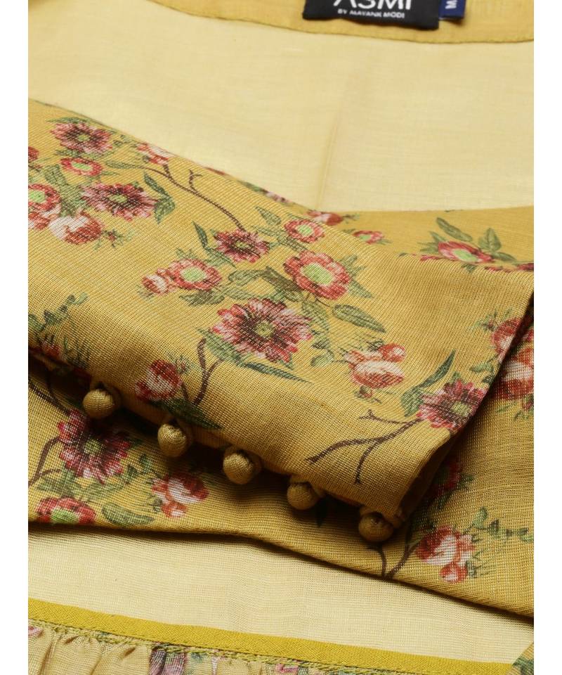 Chanderi Mustard Blouse