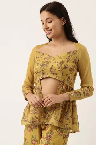 Chanderi Mustard Blouse