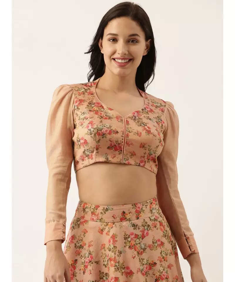 Chanderi Pink Blouse