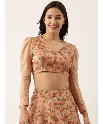 Chanderi Pink Blouse 1