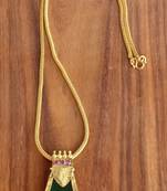 Green agate pendants