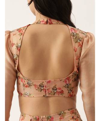 Chanderi Pink Blouse 2