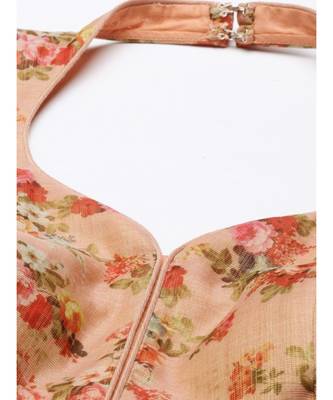 Chanderi Pink Blouse 3