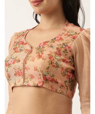 Chanderi Pink Blouse 4