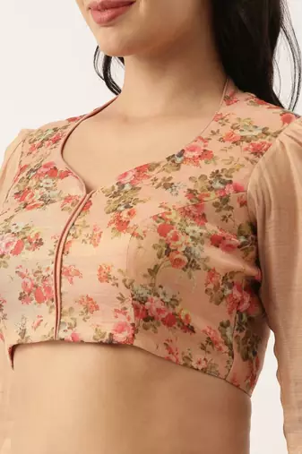 Chanderi Pink Blouse