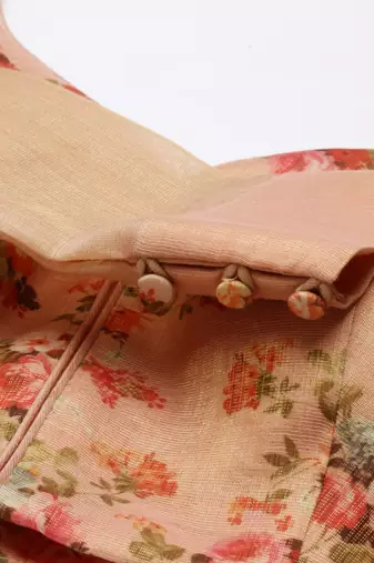 Chanderi Pink Blouse