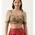 Brown Silk Jaquard Blouse
