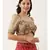 Brown Silk Jaquard Blouse