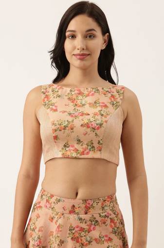 Chanderi Pink Blouse