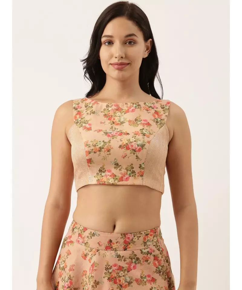 Chanderi Pink Blouse