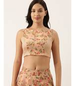 Chanderi Pink Blouse