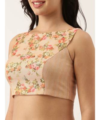 Chanderi Pink Blouse 4