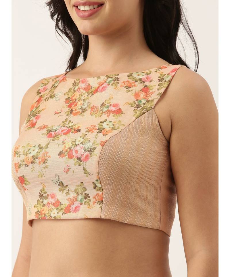 Chanderi Pink Blouse