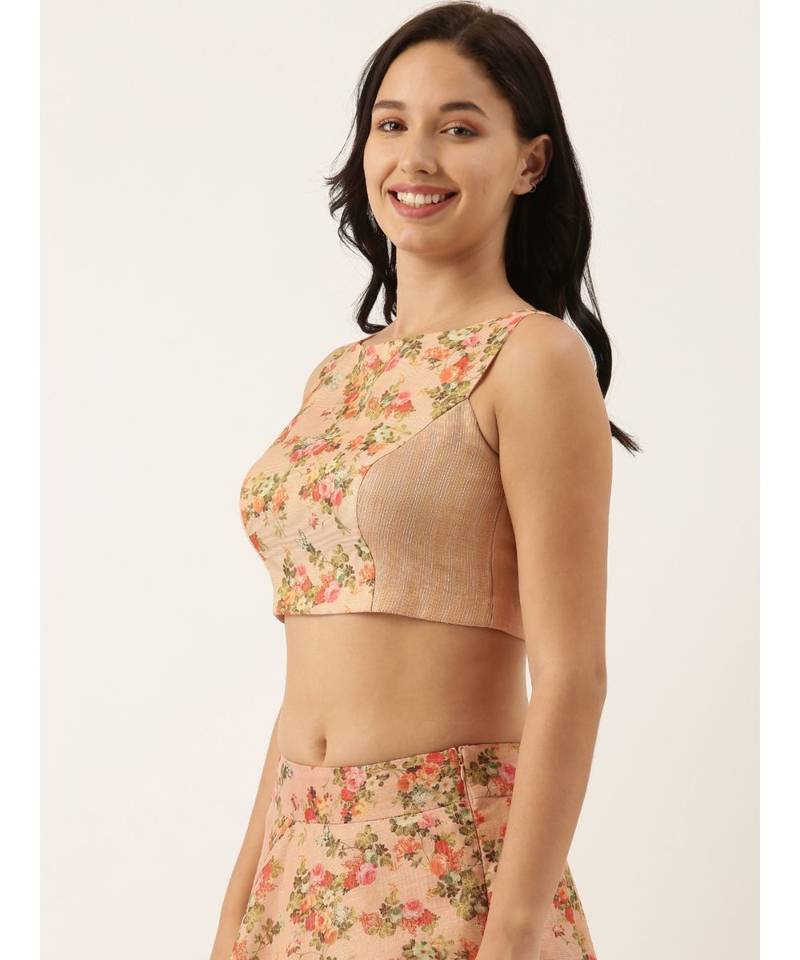 Chanderi Pink Blouse