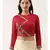 Silk Red Sequened Blouse