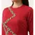 Silk Red Sequened Blouse