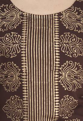 Brown rayon printed Stitched   kurta with   palazzo 4