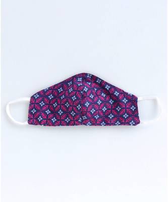purple cotton printed stitched   frock 6