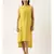 Yellow Silk High Low Dress