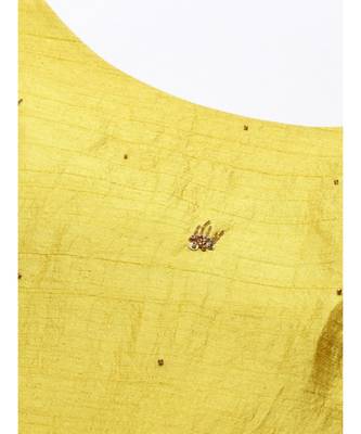 Yellow Silk High Low Dress 2