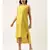 Yellow Silk High Low Dress