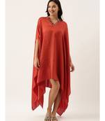 Rust Orange Kaftan Dress