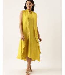 Yellow Double Layer Dress