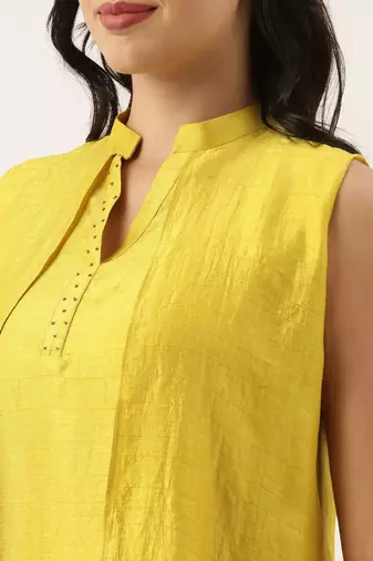 Yellow Double Layer Dress
