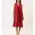 Red Sleeveless Crush Silk Dress