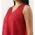 Red Sleeveless Crush Silk Dress