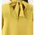 Yellow Collar Neck Silk Dress