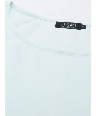 Aqua Blue Silk Polti Dress 3