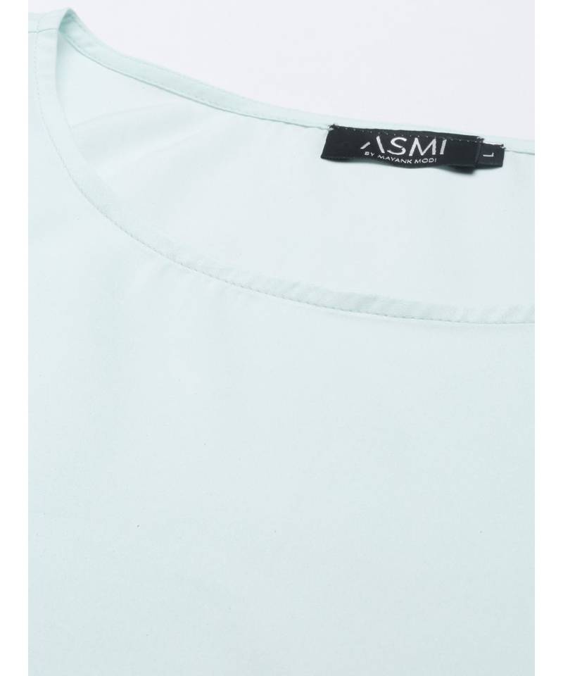 Aqua Blue Silk Polti Dress