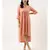 Pastel Pink Sequened Silk Linen Dress